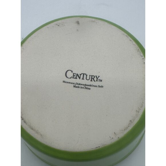 Ramekins Ceramic Baking Baskets for Baking 4.5" Small Dish w/ Handles Green - Picture 3 of 6